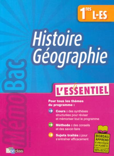 Histoire géographie 1res L, ES