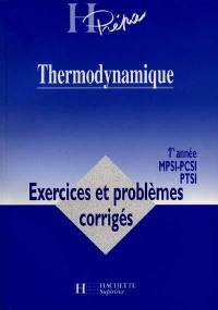 Thermodynamique MPSI, PCSI, PTSI, 1ère année