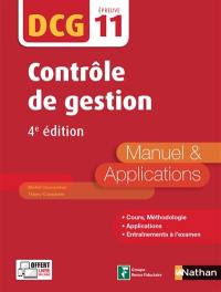 Contrôle de gestion, DCG épreuve 11 : manuel & applications