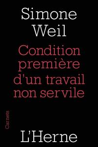 Conditions premières d'un travail non servile