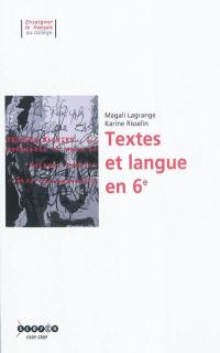 Textes et langue en 6e