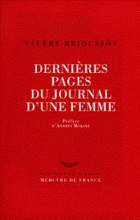 Dernières pages du journal d'une femme