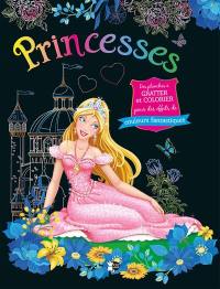 Princesses : des planches à gratter et colorier pour des effets de couleurs fantastiques