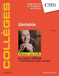 Gériatrie : réussir ses ECNi : le cours officiel + entraînements types corrigés