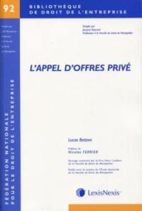 L'appel d'offres privé