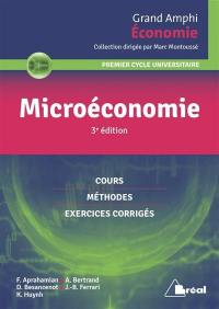 Microéconomie : premier cycle universitaire : cours, méthodes, exercices corrigés