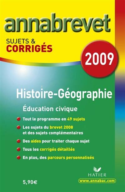 Histoire-géographie, éducation civique