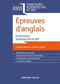 Epreuves d'anglais : concours Sciences Po et IEP