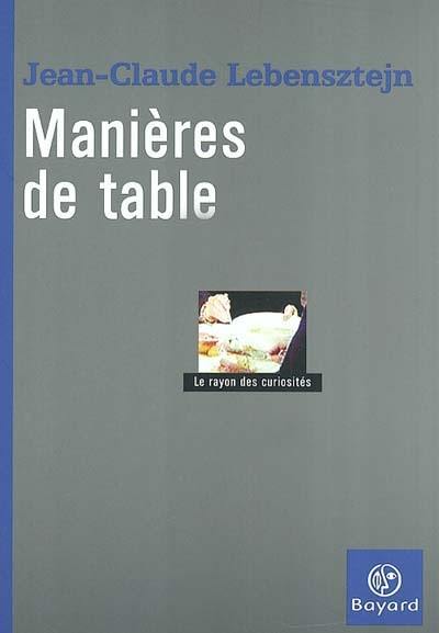 Manières de table