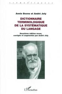 Dictionnaire terminologique de la systématique du langage