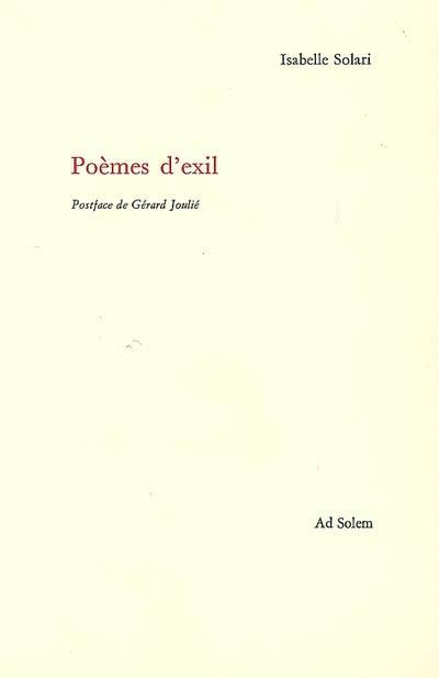 Poèmes d'exil