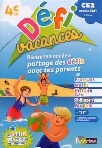 Défivacances CE2 vers CM1, 8-9 ans