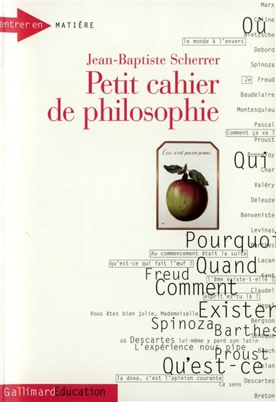 Petit cahier de philosophie. Vol. 1