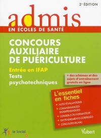 Concours auxiliaire de puériculture : entrée en IFAP, tests psychotechniques