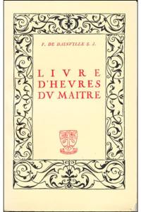 Livre d'heures du maître