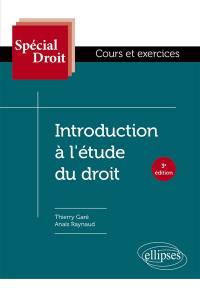 Introduction à l'étude du droit : cours et exercices