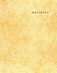 Matières, n° 11