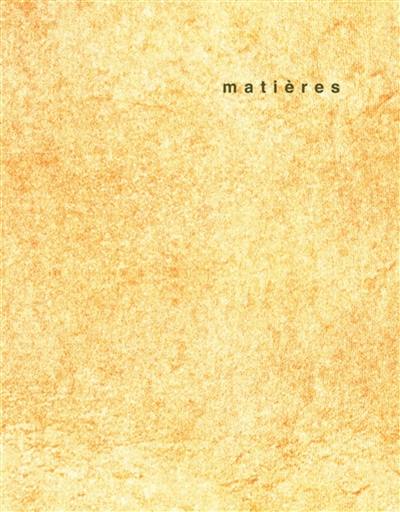 Matières, n° 11