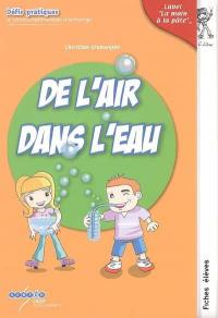 De l'air dans l'eau