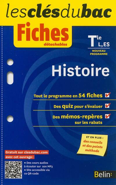 Histoire terminale L, ES : nouveau programme