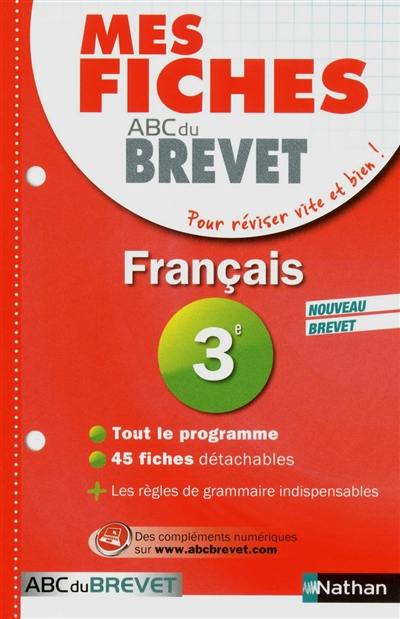 Français 3e : nouveau brevet