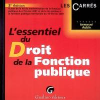 L'essentiel du droit de la fonction publique