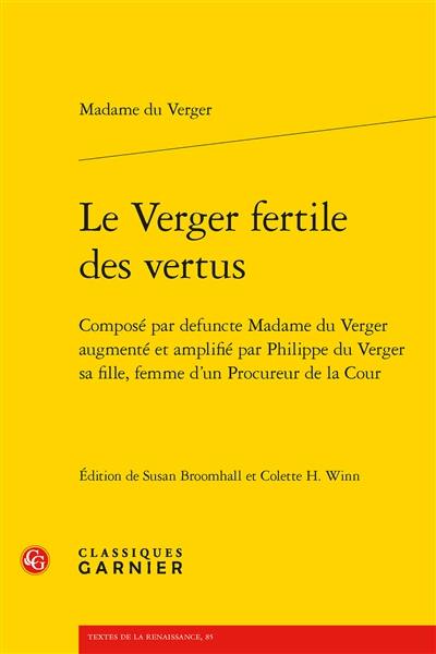 Le verger fertile des vertus