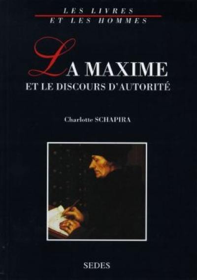 La maxime et le discours d'autorité