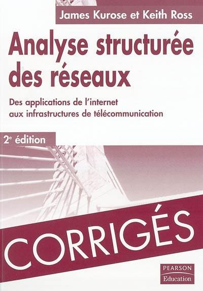 Analyse structurée des réseaux : corrigés des exercices : des applications de l'Internet aux infrastructures de télécommunication