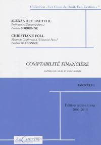 Comptabilité financière : cas corrigés et rappels de cours : 2009-2010