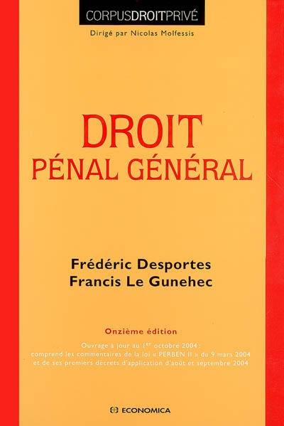 Droit pénal général