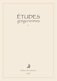 Etudes grégoriennes, n° 50