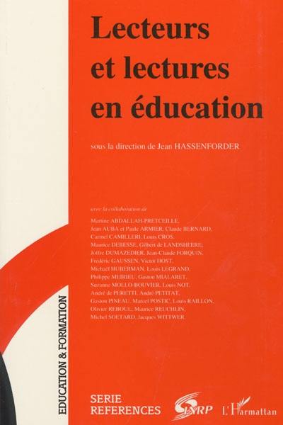 Lecteurs et lectures en éducation