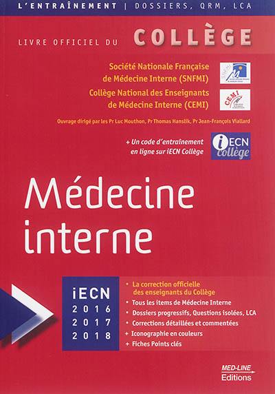 Médecine interne : iECN 2016, 2017, 2018