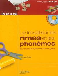 Le travail sur les rimes et les phonèmes, pour l'éveil à la conscience phonologique : des activités et des jeux pour manipuler les rimes et les phonèmes dès la fin de la MS et en ASH