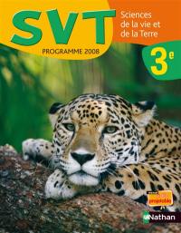 Sciences de la vie et de la Terre 3e : livre de l'élève