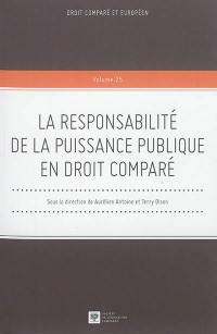 La responsabilité de la puissance publique en droit comparé