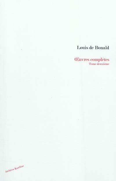 Oeuvres complètes. Vol. 2