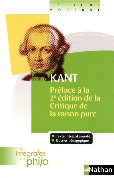 Préface à la 2e édition de la Critique de la raison pure