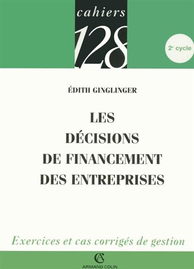 Les décisions de financement des entreprises