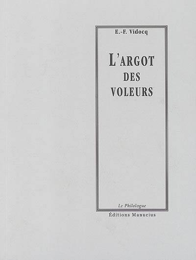 L'argot des voleurs