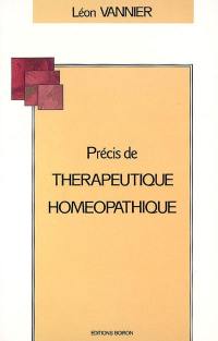 Précis de thérapeutique homéopathique