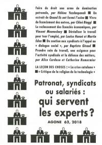 Agone, n° 62. Patronat, syndicats ou salariés : qui servent les experts ?