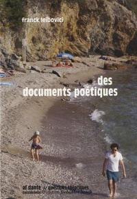 Des documents poétiques