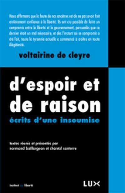 D'espoir et de raison : écrits d'une insoumise