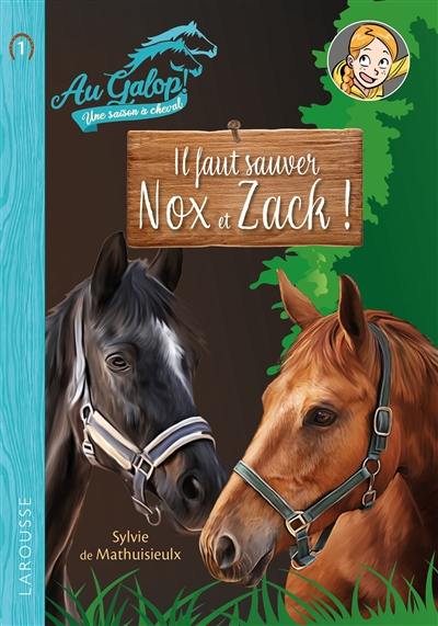 Au galop ! Une saison à cheval. Vol. 1. Il faut sauver Nox et Zack !