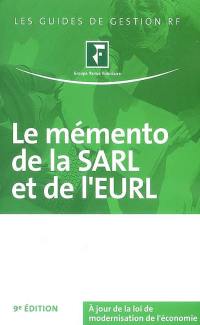 Le mémento de la SARL et de l'EURL