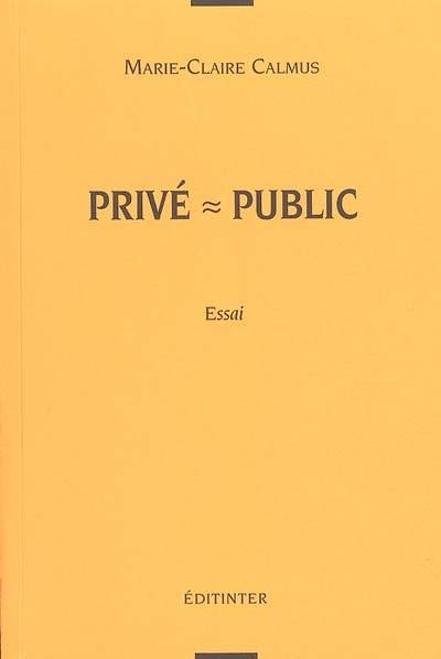 Privé-public : essai