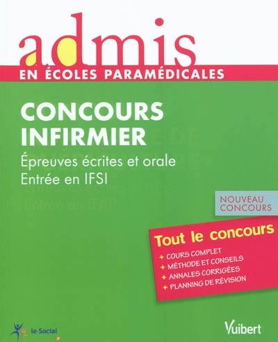 Concours infirmier : épreuves écrites et orale, entrée en IFSI