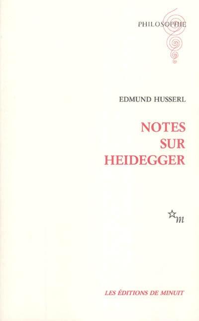 Notes sur Heidegger